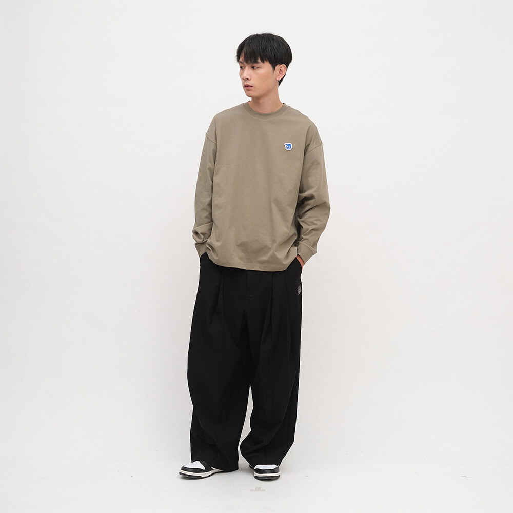 小P社長-Logo多色長袖TEE